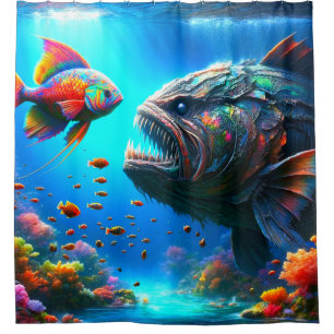 Cortina Para Box Peixe Art