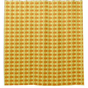 Cortina Para Box Peixe Moderno Do Século De Médio, Amarelo De Mos