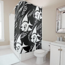 Peixe preto e branco