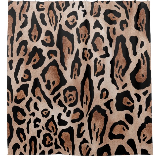 Cortina Para Box Pele-leopardo: padrão uniforme. (Frente)