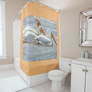 Cortina Para Box Pelicanos Nature Photografia River Mississippi
