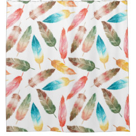 Cortina Para Box Penas de cores