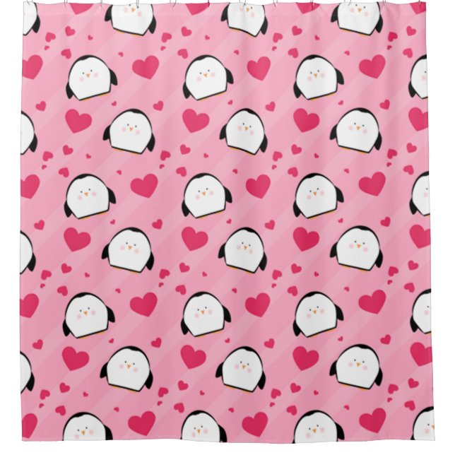 Cortina Para Box Penguin Love (Frente)