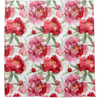 Cortina Para Box Peony blossoms