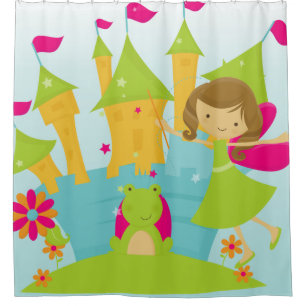 Cortina Para Box Pequena Princesa e Sapo Castle Fairytales