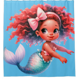 Cortina Para Box Pequena Princesa Sereia