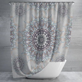 Cortina Para Box Pequeno floral branco caído para o campo