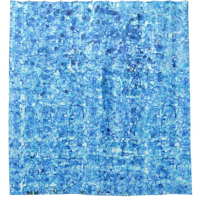 Cortina Para Box Pequenos entalhes em desenho como à caneta (Frente)