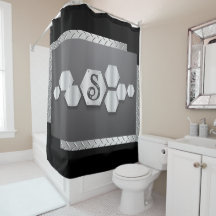 Personalizar metal preto e prateado