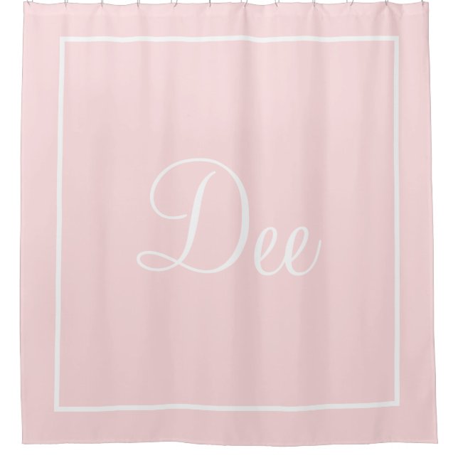Cortina Para Box Personalized name or initial shower curtain (Frente)
