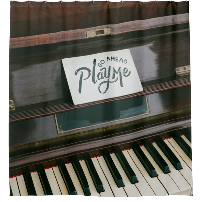 Cortina Para Box Piano bonito (Frente)