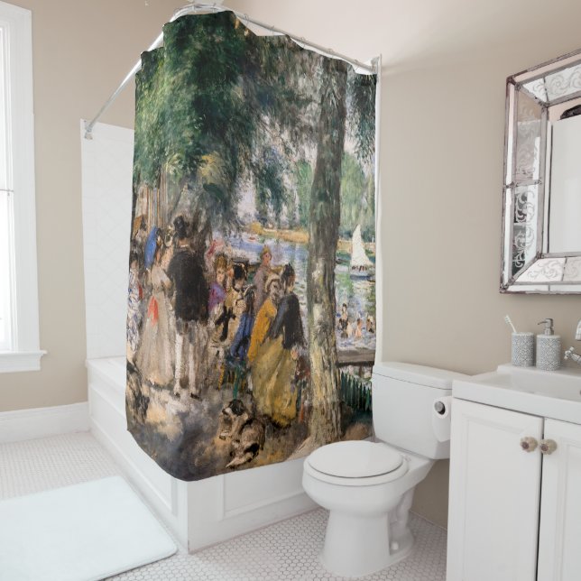 Cortina Para Box Pierre-Auguste Renoir - Banho no Sena (In Situ)