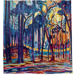 Cortina Para Box Piet Mondrian - Bosque perto de Oele Pintura de Ar
