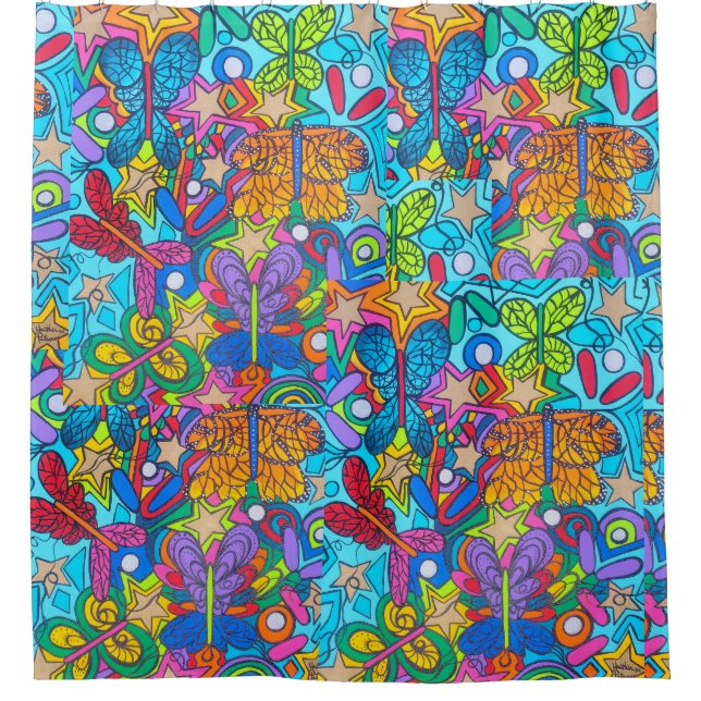 Cortina Para Box Pinball Brain Butterfly Superstar  (Frente)