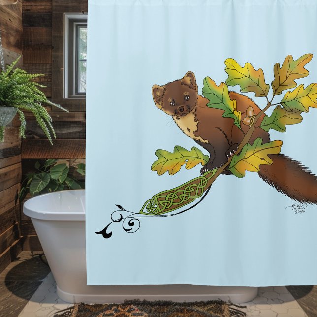 Cortina Para Box Pine Marten Autumn Leaves (Criador carregado)
