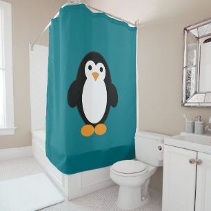 Cortina Para Box Pinguim de desenho animado