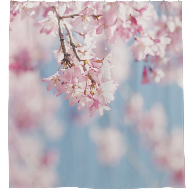 CORTINA PARA BOX PINK CHERRY BLOSSOM EM FECHAR FOTOGRAFIA (Frente)