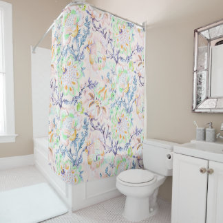 Cortina Para Box Pink Indian Chintz