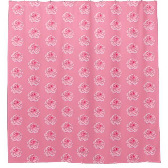 Cortina Para Box Pink roses (Frente)