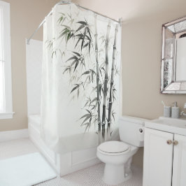 Cortina Para Box Pintura a tinta bambu