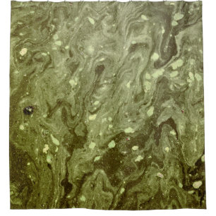 Cortina Para Box Pintura abstrato verde