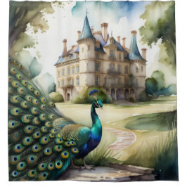 Cortina Para Box Pintura aquosa de Peacock e Chateau