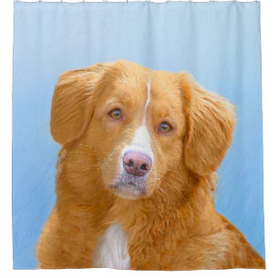 Cortina Para Box Pintura de Cachorro de Retriever com Tolerância a