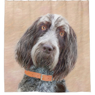 Cortina Para Box Pintura de Spinone Italiano - Arte de Cachorro Ori
