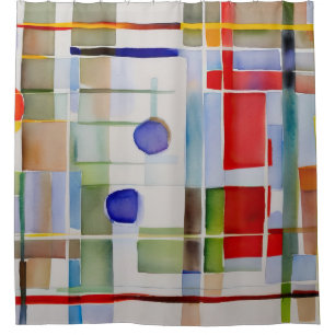 Cortina Para Box Pintura Geométrica abstrato