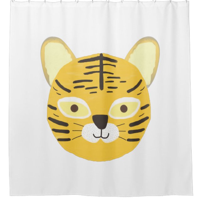 Cortina Para Box pintura tigre (Frente)