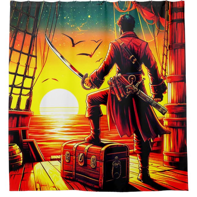 Cortina Para Box Pirata (Frente)