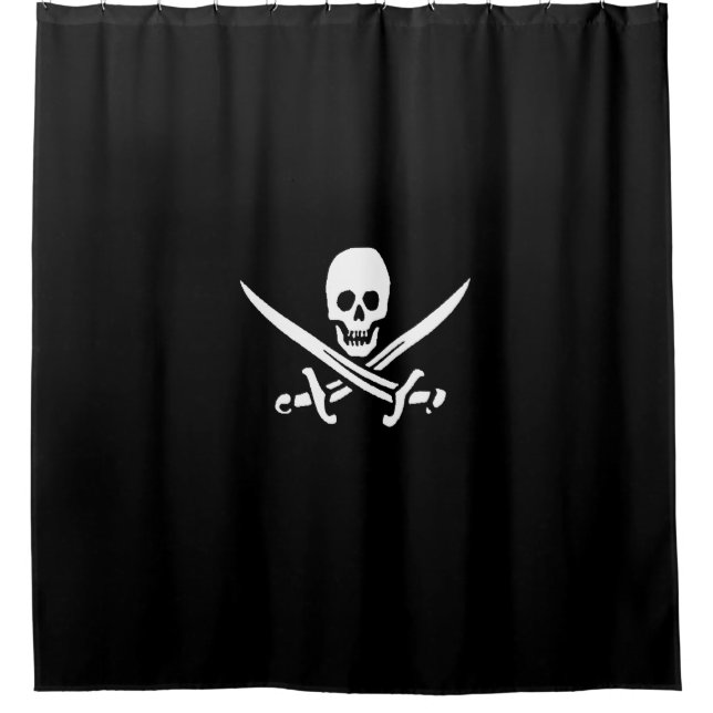 Cortina Para Box Pirate Jolly Roger (Frente)