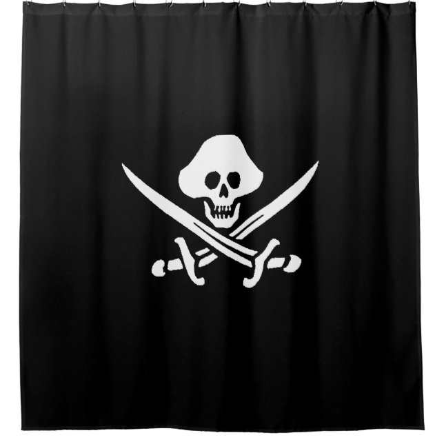 Cortina Para Box Pirate Jolly Roger (Frente)