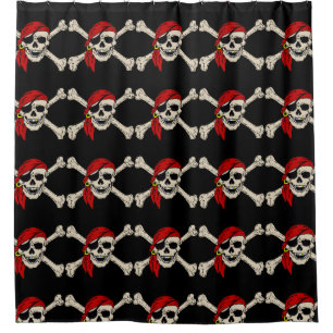 Cortina Para Box Pirate Jolly Roger