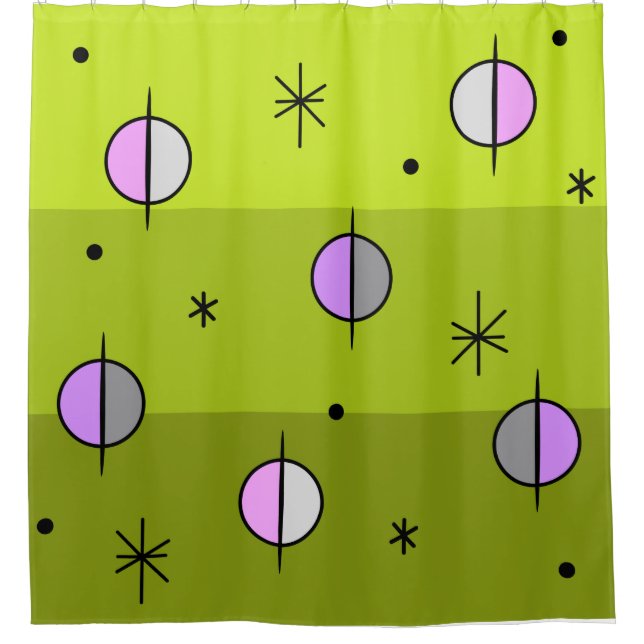 Cortina Para Box Planetas da Idade do Espaço Retroativo Stars Chart (Frente)