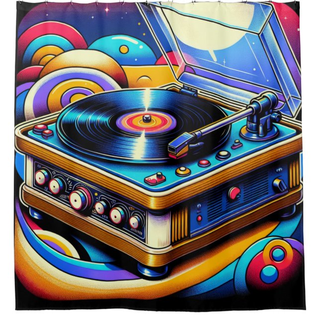 Cortina Para Box Player de Registro LP Retroativo (Frente)
