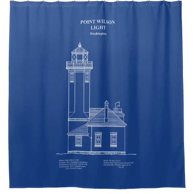 Cortina Para Box Point Wilson Lighthouse - Washington - AD (Frente)