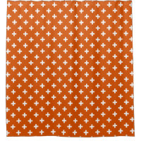 Polka branca cruza a laranja queimada