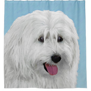 Cortina Para Box Polonês Lowland Sheepdog Painting - Original Dog A