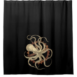 Cortina Para Box Polvo Steampunk e Engrenagens de Escritório Rusty