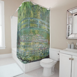 Cortina Para Box Ponte Japonesa de Claude Monet Arte de Nenúfar