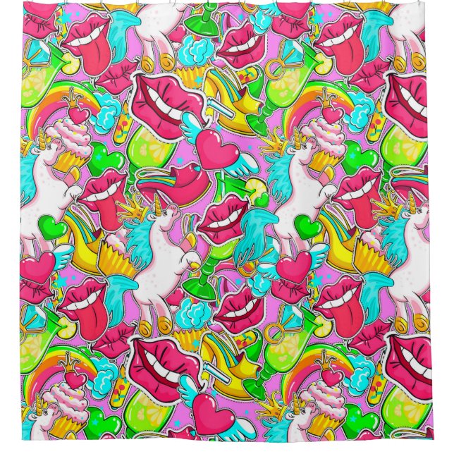 Cortina Para Box Pop Art (Frente)
