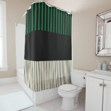 Pop de faixas de cor - verde, creme e preto