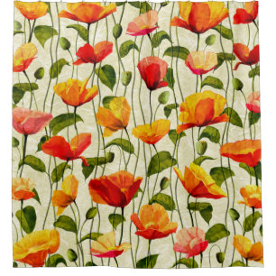 Cortina Para Box Poppies Brilhantes