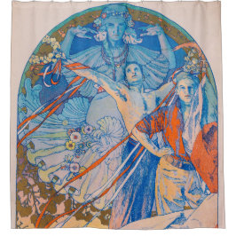 Cortina Para Box Poster de Alphonse Mucha para o Festival de Sokol 