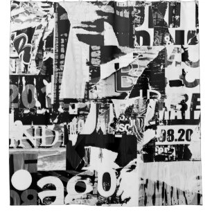 Cortina Para Box Posters de propaganda de rua torn