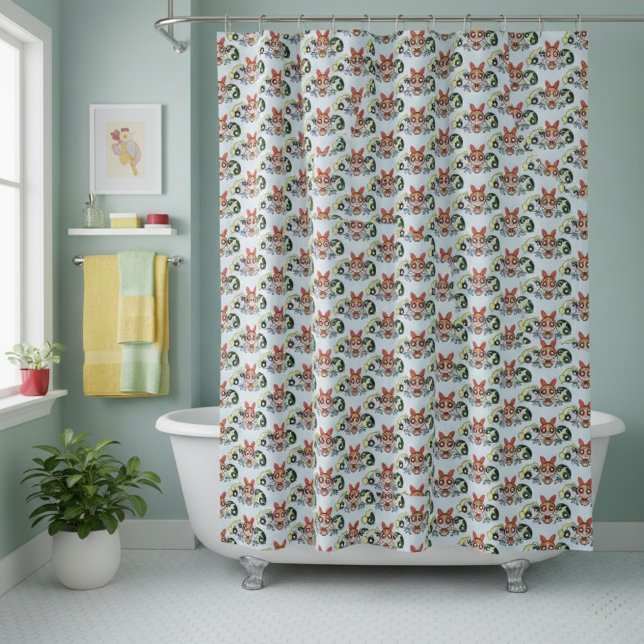 Cortina Para Box powerpuff girls Shower Curtain (Criador carregado)