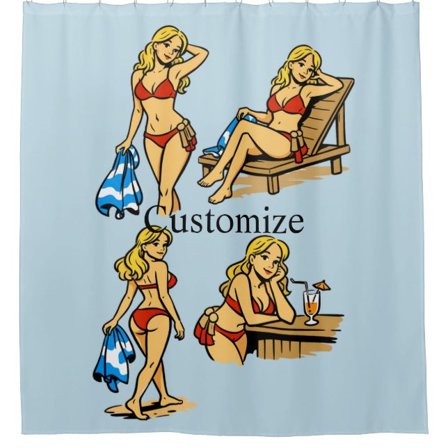 Cortina Para Box Praia Bikini Time Thunder_Cove (Frente)