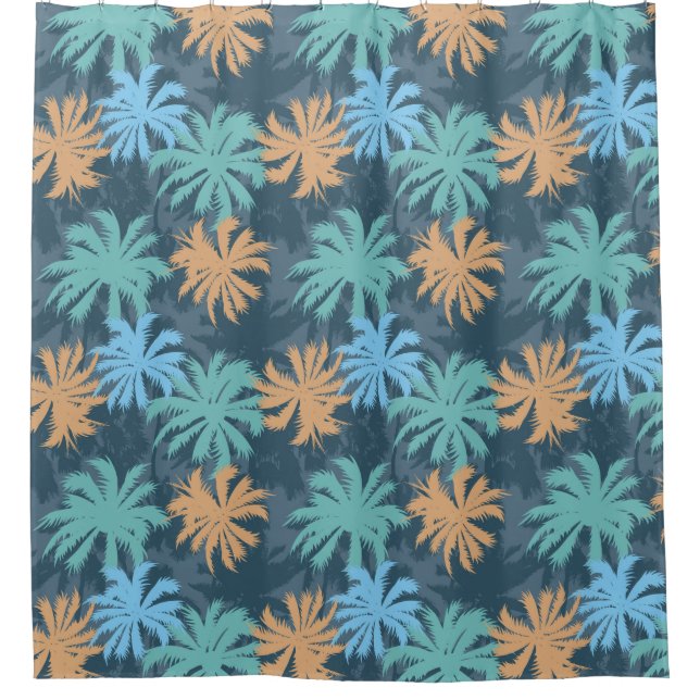 Cortina Para Box Praia Vibe Palm Tree (Frente)