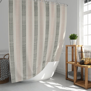 Cortina Para Box Prega de Coral Moderno Sage Greve Verde Boho